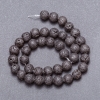 Lava Stone Beads on Thread, 10mm Diameter, 37cm Length