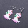 Earrings 'Kittens', length 5 cm