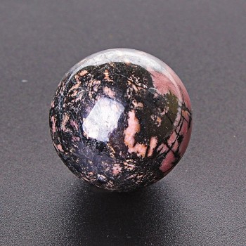 Souvenir Sphere, Rhodonite Natural Stone — weight from 450 g