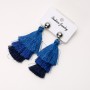 Tassel Earrings 'Salsa' blue, length 7.5 cm