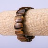 Tiger's Eye natural stone bracelet, 18x13 mm, 18 cm circumference, on elastic