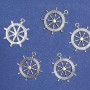 Pendant finding 'Steering Wheel' 25×28mm, pack of 10