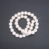 Sponge Coral Beads, White Ball, 10 mm Diameter, 39 cm Strand