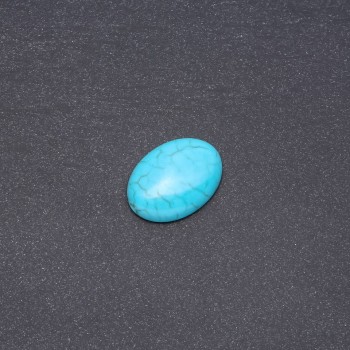 Cabochon stone "Turquoise" (pressed) 25x18mm