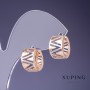 Xuping Earrings 13x9mm '18K Gold, Rhodium'