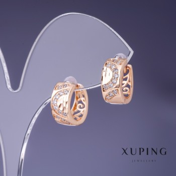 Xuping Earrings 14x7mm '18K Gold Plating'