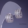Xuping earrings 9x14mm rhodium