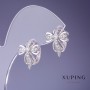 Xuping 13x16 mm Rhodium Earrings