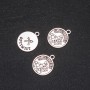 Pendant finding Zodiac Sagittarius, 17mm diameter, packaging 20 g +/- 13 pcs