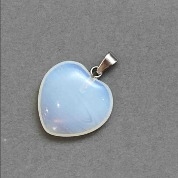 Heart Moonstone Pendant (synthetic) 19x19x26 mm