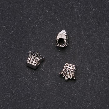 Pandora Crown Bead Findings 12×12 mm, diameter 4.5 mm, packaging 20 g ± 9 pcs