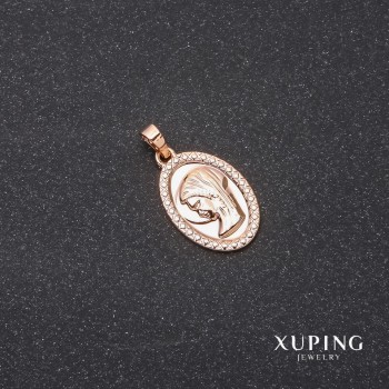 Pendant Xuping "Face" 13×20×25 mm, 18k gold plating