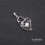 Xuping Heart Pendant 15×25×31 mm Rhodium-Plated