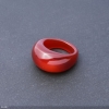 Ring with natural carnelian, height 6.5-15 mm, width 4-8 mm, diameter 19 mm