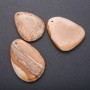 Picture Jasper Drop Pendant 50x37 mm