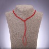 Red neck cord, diameter 2.5 mm, length 50 cm