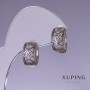 Xuping Rhodium Earrings 8×14 mm