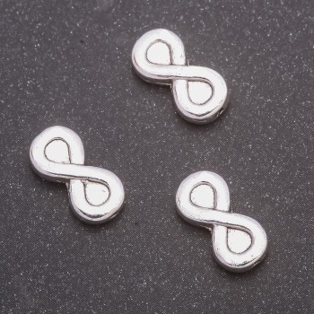 Bead insert findings, diameter 13×6 mm, inner diameter 0.8 mm, packaging 20 g, 23 pcs