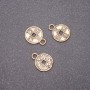 Bronze Coin Pendant Findings, diameter 10×13 mm, packaging 20 g ± 52 pcs