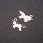 Pendant Finding - Unicorn, Black Enamel Finish, Pack of 9, 22×12 mm