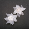 Lily Flower Patch White Acrylic, 50 mm diameter (±)