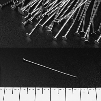 Фурнітура Пін, довжина 26мм капелюшок "цвяшок" темний метал 0, 5 кг