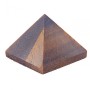 Tiger's Eye stone pyramid 'Tiger's Eye', height 3 cm, width 4 cm (±)