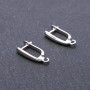 Швензи для сережок 3х15х18мм колір "срібло" пара