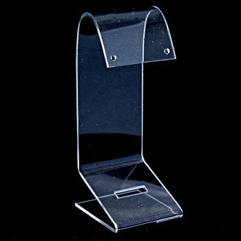 Earring stand, clear plastic, height 133 mm, width 40 mm, depth 50 mm