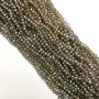 Czech Crystal Beads Transparent with Benzine Finish 'Rondelle', 6x4 mm, 40 cm strand
