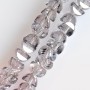 Crystal beads in Swarovski style, pale lilac, diameter 6×4 mm, thread length 50 cm