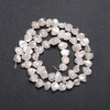 Natural baroque pearl beads on a string with a warm "petrol" sheen, warm shade, diameter 8 mm, length 40 cm (+/-)