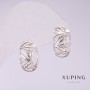Xuping 6x14mm Rhodium Earrings