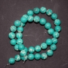 Variscite beads (synthetic) green smooth spheres, 10 mm diameter, 38 cm length (+/-)