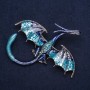 Blue Dragon Brooch 'Sapphire' 79x72mm