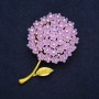 Brooch flower 'Lilac Hydrangea' 60x40mm