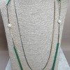 Necklace 'Allegory' with hi-tech chains, length 90 cm