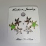 Set of 3 pairs of stud earrings