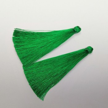 Craft Blank for Handicrafts: Brush 'Green', 7 cm length, 7 mm diameter (pair)