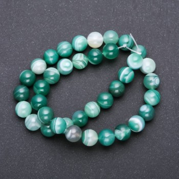 Agate Beads, Smooth Round Beads, 10mm Diameter, 38cm Length