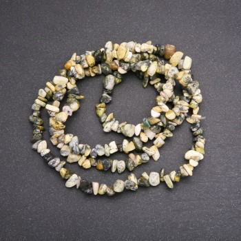 Заготівля Змійовик крихта, діаметр 6 (+ -) мм, довжина 80см