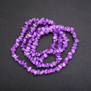 Quartz tinted chip beads on monofilament, 8 mm (+/-) diameter, 80 cm length