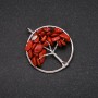 Pendant «Tree of Happiness» Red Jasper, 30 mm diameter