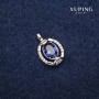 Xuping Pendant 12x18mm Rhodium