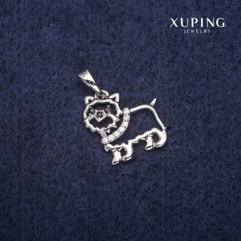 Xuping Dog Pendant 14x15x20 mm Rhodium