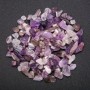 Findings: Amethyst stone chip without hole, d 3×6-7×15 mm, ±100 g