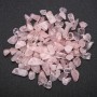 Stone Chip Findings Without Hole Pink Quartz d 4x5-7x17mm +- 100 g