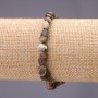 Picasso Jasper natural stone bracelet, tumbled, 6×8 mm diameter, on elastic, 18 cm circumference