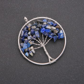 Pendant "Tree of Happiness" Sodalite, diameter 50mm