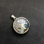 Pendant with Moss Agate in Tree Setting, 27 mm Diameter